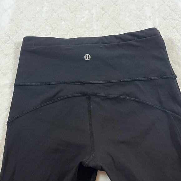 Lululemon T60416 Hit It 21” Crop Black Leggings with Mesh Panels - size 4 - Picture 6 of 6